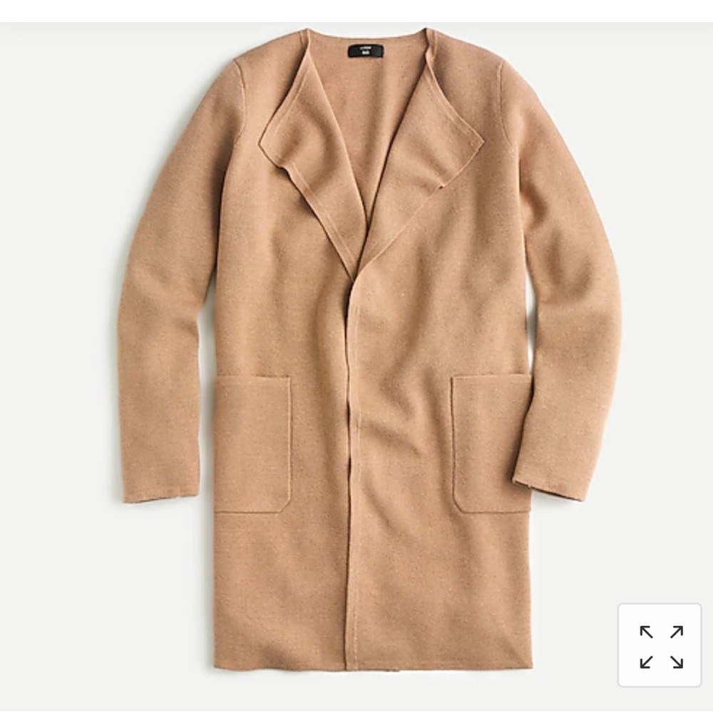 JCrew Juliette Sweater Blazer in Heather khaki S